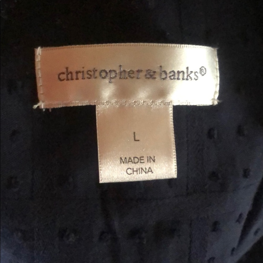 Christopher & Banks Button Up Blouse - Picture 4 of 6